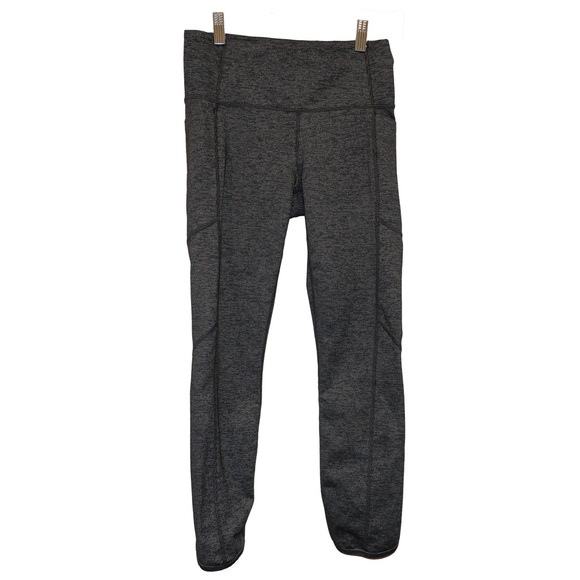 Athleta Women’s Black/Gray Leggings with pockets Size S - Picture 2 of 3